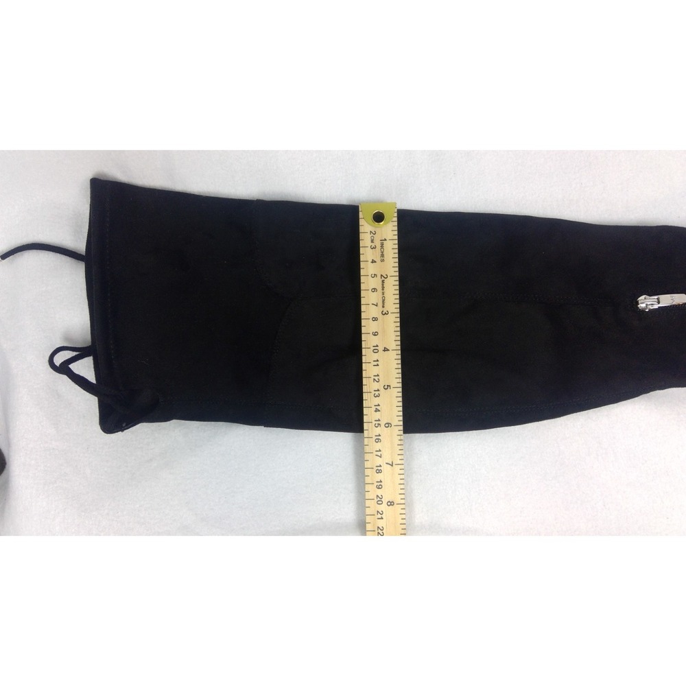Marc Fisher Over the Knee Boots Women's size 8.5 M Tie Back Detail Block Heel - Picture 6 of 7